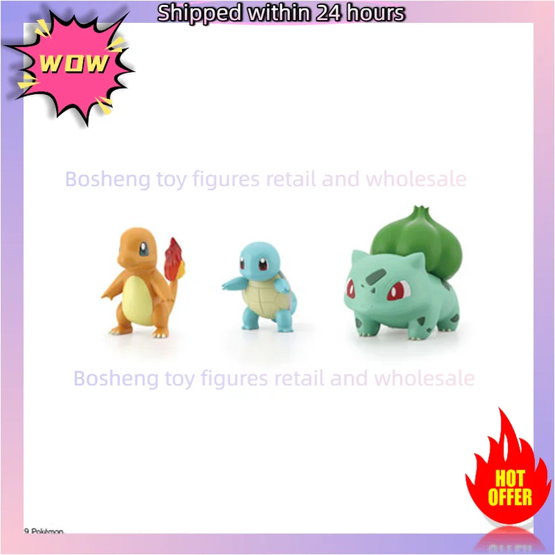 

Оригинальный Bandai Pokemon Scale World Kanto Region Set Ash Ketchum Pikachu Charmeleon Bulbasaur в наличии Аниме Экшн-модель