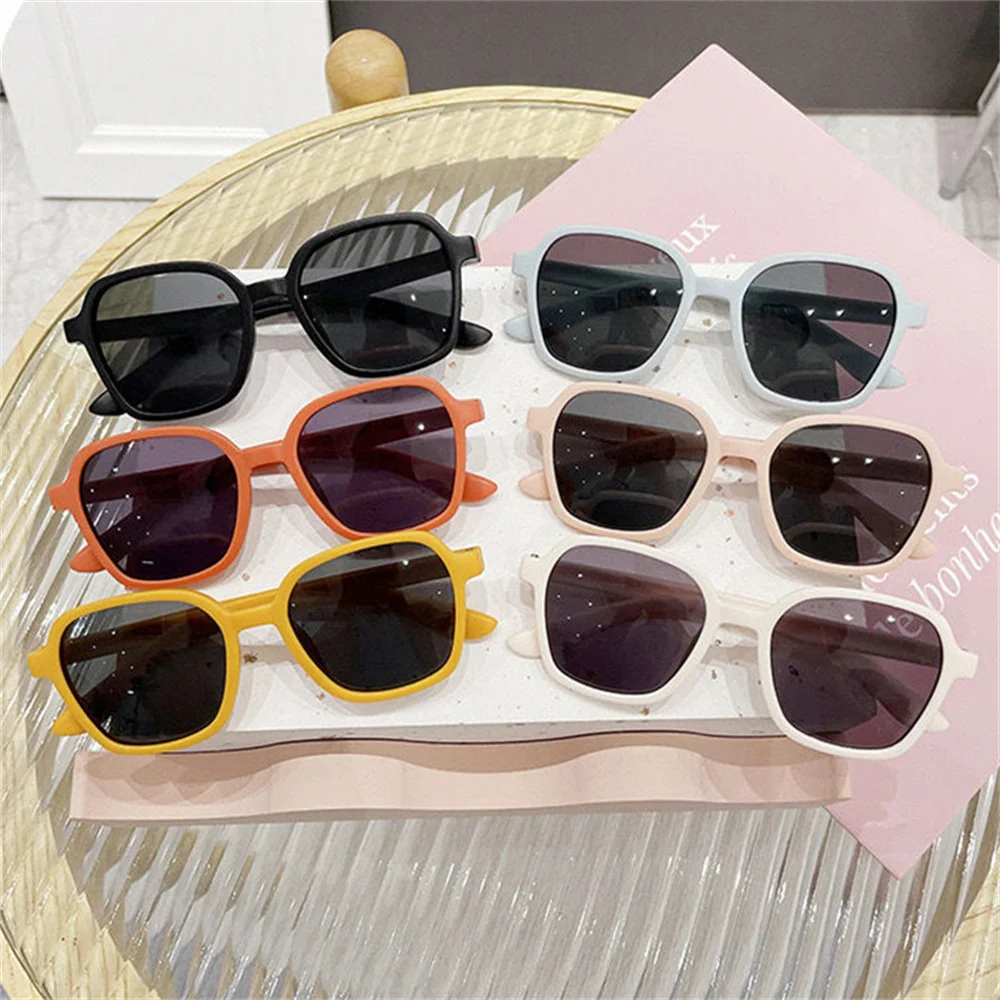 New Kids Sunglasses Sun Glasses Simple Versatile Square Cute Baby Eyewear Trend Girls Boy Eyeglasses Uv400 Children Gift