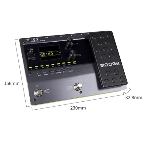 Mooer GE150 Multieffektprocessor Digital Rörförstärkare Modelleringspedal Gitarr Looper (80-talet) 55 Högkvalitativa Förstärkarmodeller 151 Effekter 8 best sales rörförstärkare gitarr - №5