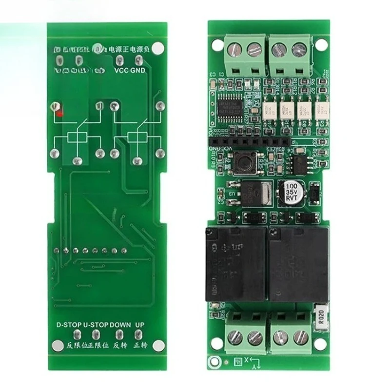 DC 12V/24V Motor Forward and Reverse Controller with Overcurrent Protection Stall and Stop Supported Wireless Remote Control