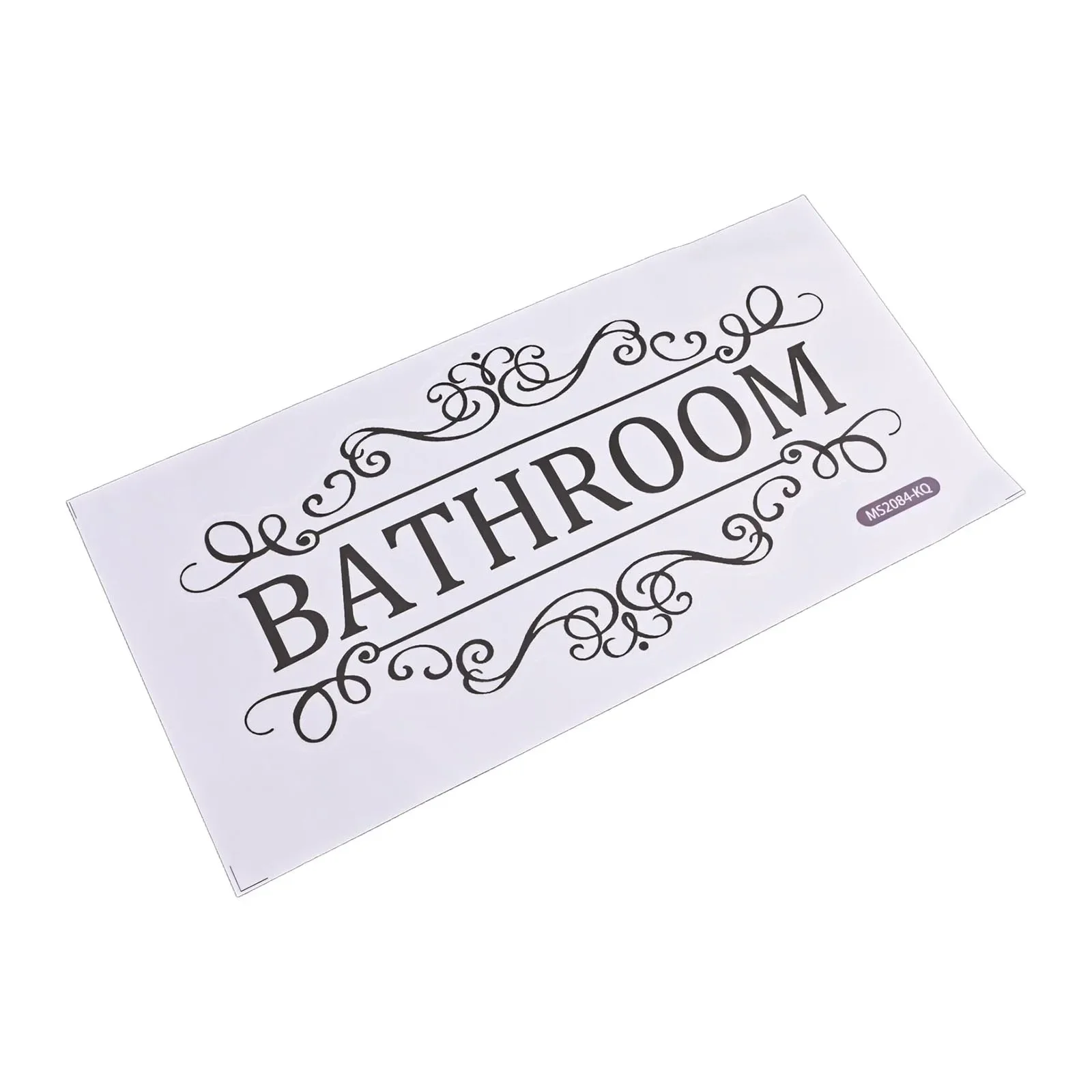 1PCS Stickers 30*15cm  PVC Bathroom Rules Door Sign Vinyl Wall Sticker Toilet Washroom Decorations Bathroom Accessories