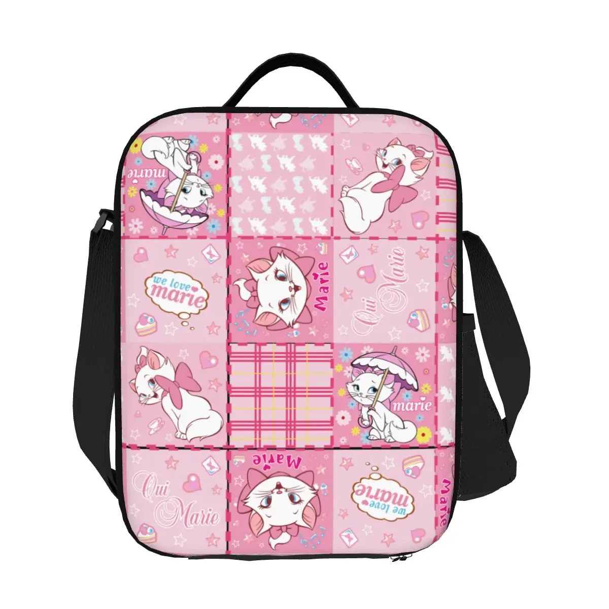 

Custom Aristocats Animation Marie Cat Thermal Insulated Lunch Bag Women Resuable Lunch Container Picnic Storage Bento Food Box