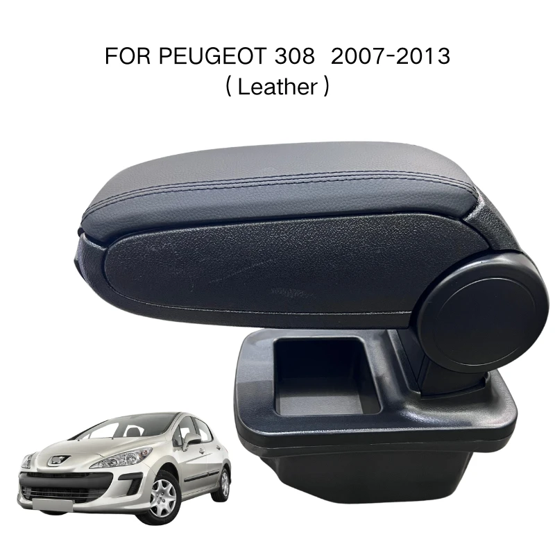 

Armrest For PEUGEOT 308 2007-2013 Leather Custom Fit Center Console Storage Box Vehicle Accessories Comfortable Driving