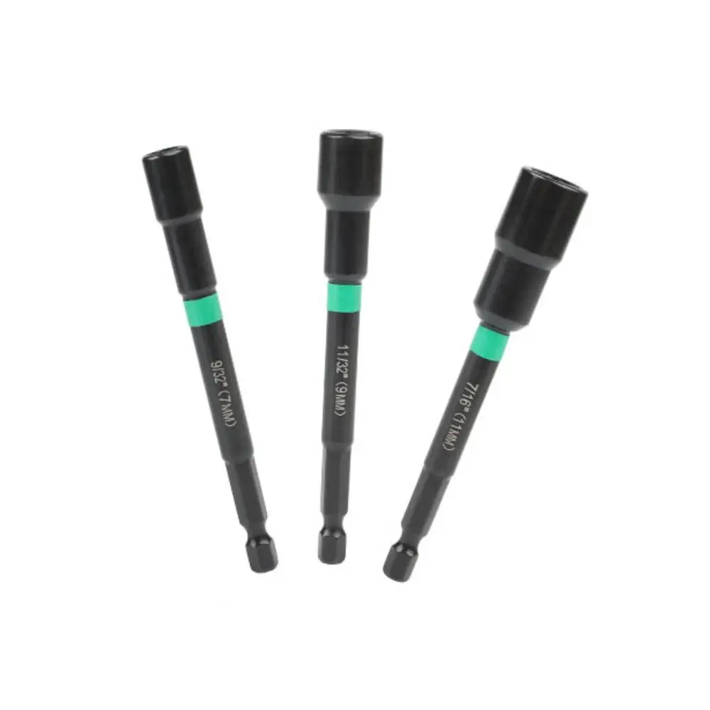 Manicotto a esagono incassato magnetico ad alta durezza 5mm-14mm testa a esagono incassato senza scivolamento prolunga per punta da trapano in acciaio cacciavite elettrico