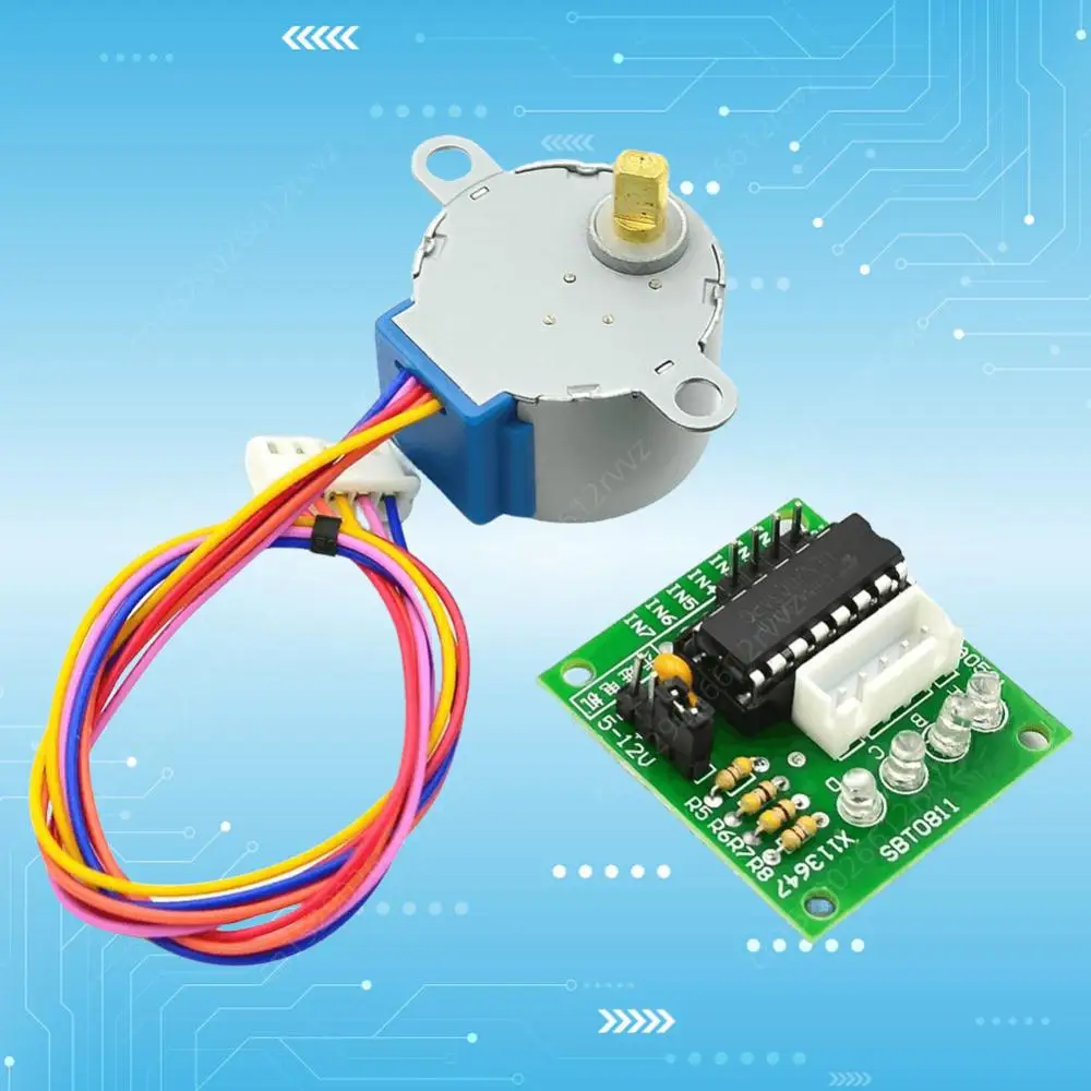 تيار مستمر السائر موتور المجلس ، إخراج متعدد القنوات ، 28BYJ-48 ، ULN2003 ، 4 مراحل سائق تحكم ، المكونات الإلكترونية ، 5 فولت ، 1-5 قطعة #3