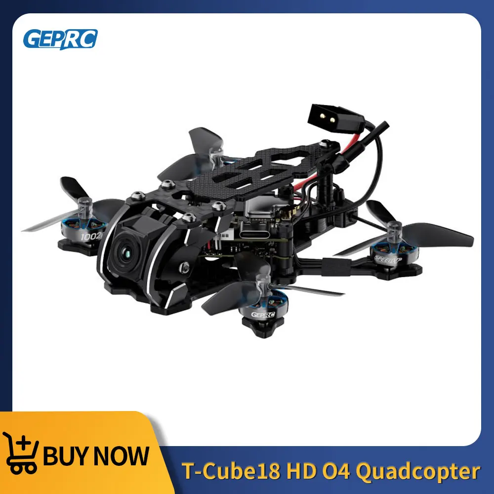 

Квадрокоптер GEPRC T-Cube18 HD O4 FPV, 1.8 дюйма, TAKER F411, 12A 8-битный ESC, мотор SPEEDX2 1002 18000KV, ELRS 2.4G, радиоуправляемый дрон для фристайла
