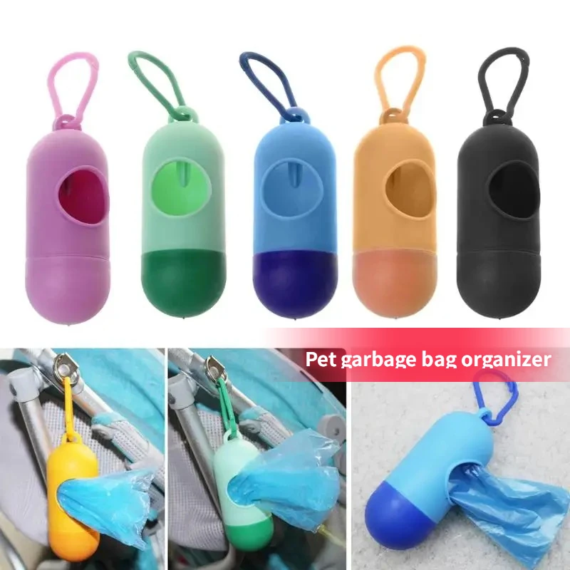 Dog Products Practical Pet Dog Poop Bag Dispenser Waste Garbage Holder Dispensers Pets Dogs Trash Cleaning Supplies