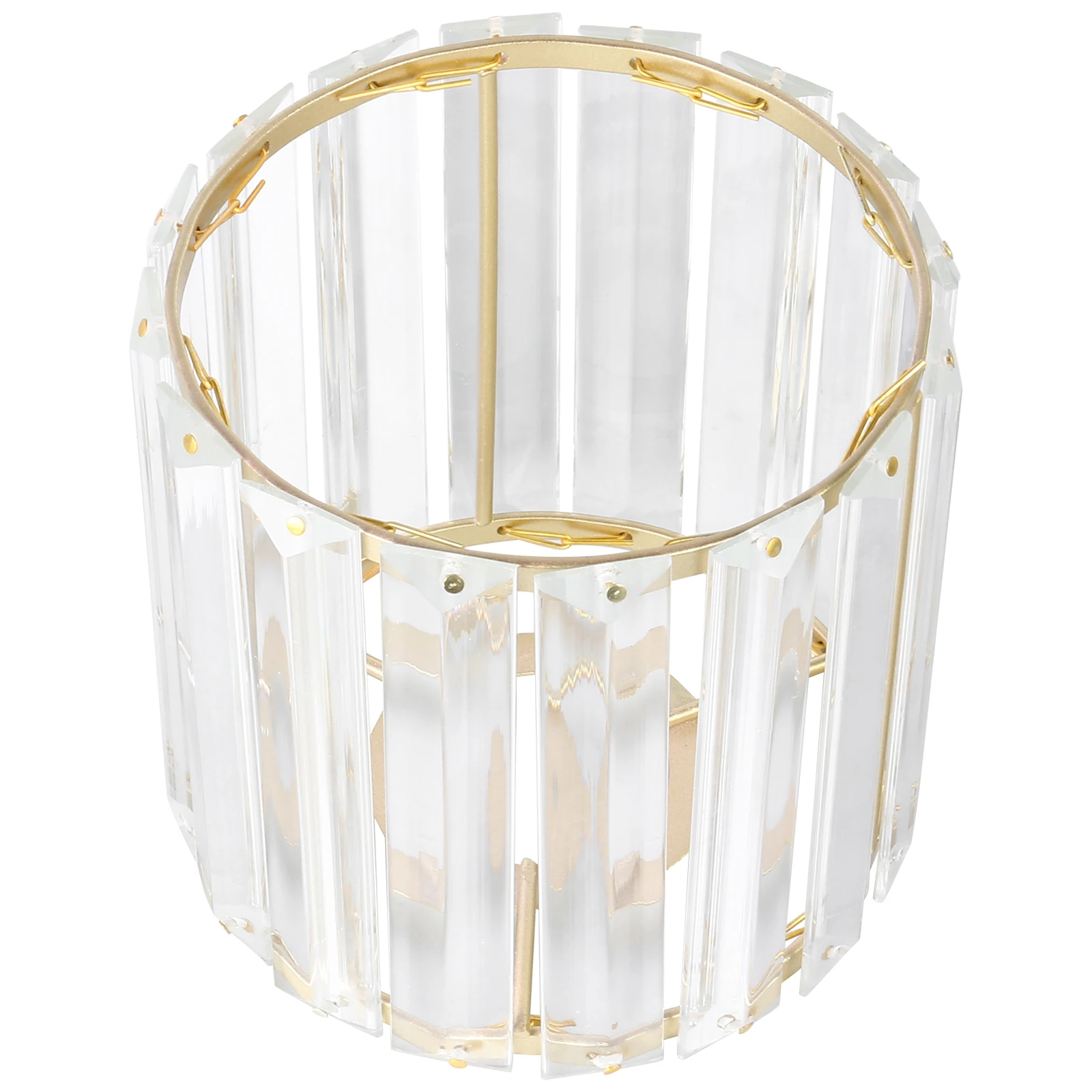 

Crystal Ceiling Lamp Shade European Style Dust Proof For Living Room Bedroom Decorative Lighting E27 Compatible