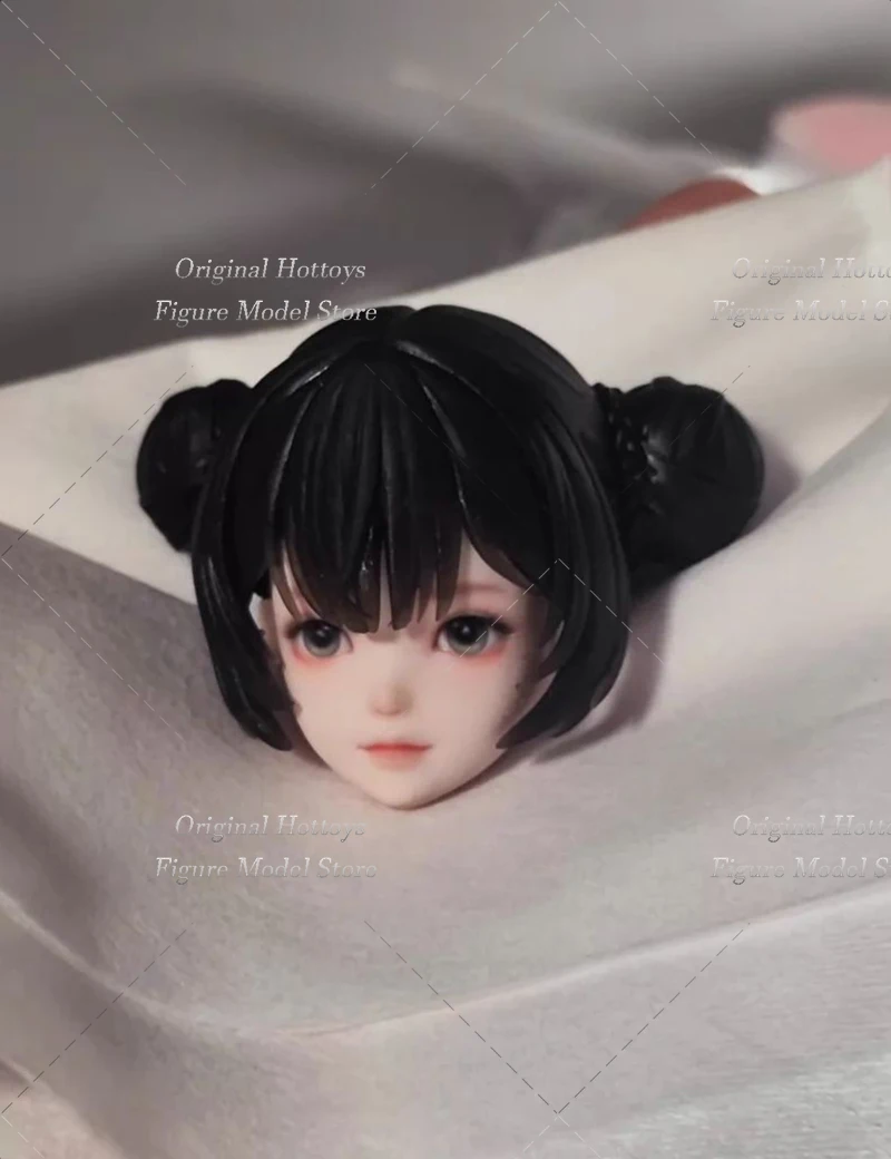 

Скульптура головы женщины-солдата в масштабе 1/6, Xiao Yue Pure Beauty, с макияжем, подходит для 12-дюймовых фигурок и кукол.