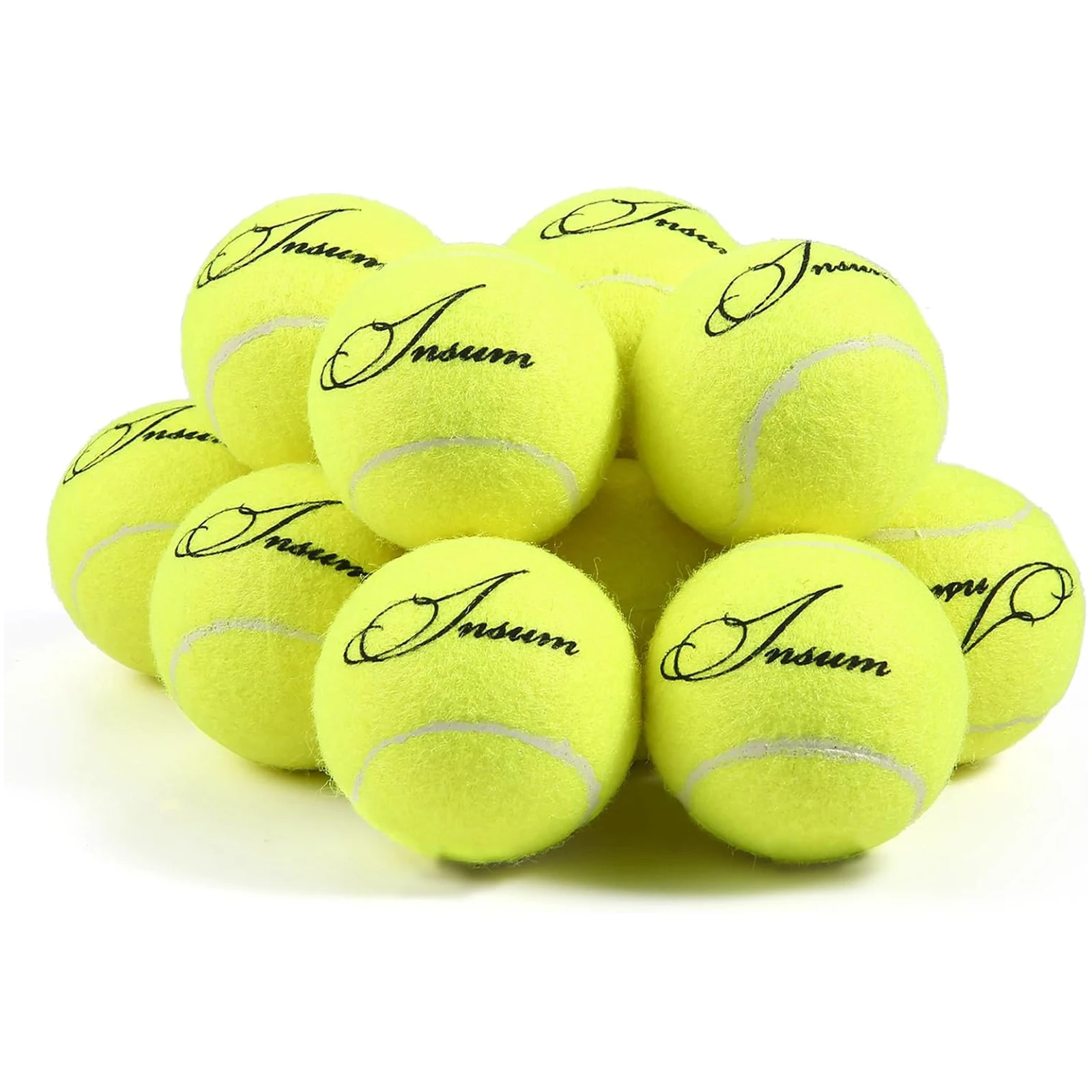 

12PCS Kids Tennis Balls Practice Ball Pet Dog Lower Compression Child Training Tennis Balls More Durable Training Tennis Balls