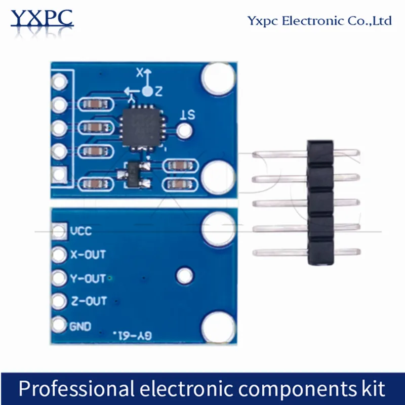 GY-61 ADXL335 Module Angle Sensor Tilt Angle Three-Axis Gravity Acceleration Sensor with Code for Electronics Projects