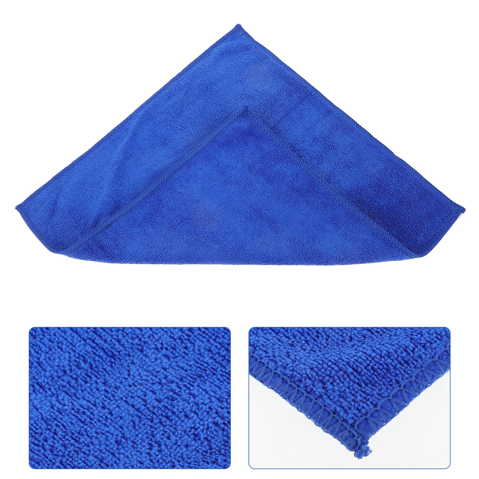 

10 Pcs Thick Microfiber Car Wash Towels 30x30cm Blue 25g Each Drying Cloth For Cleaning Supplies Detailing Cars