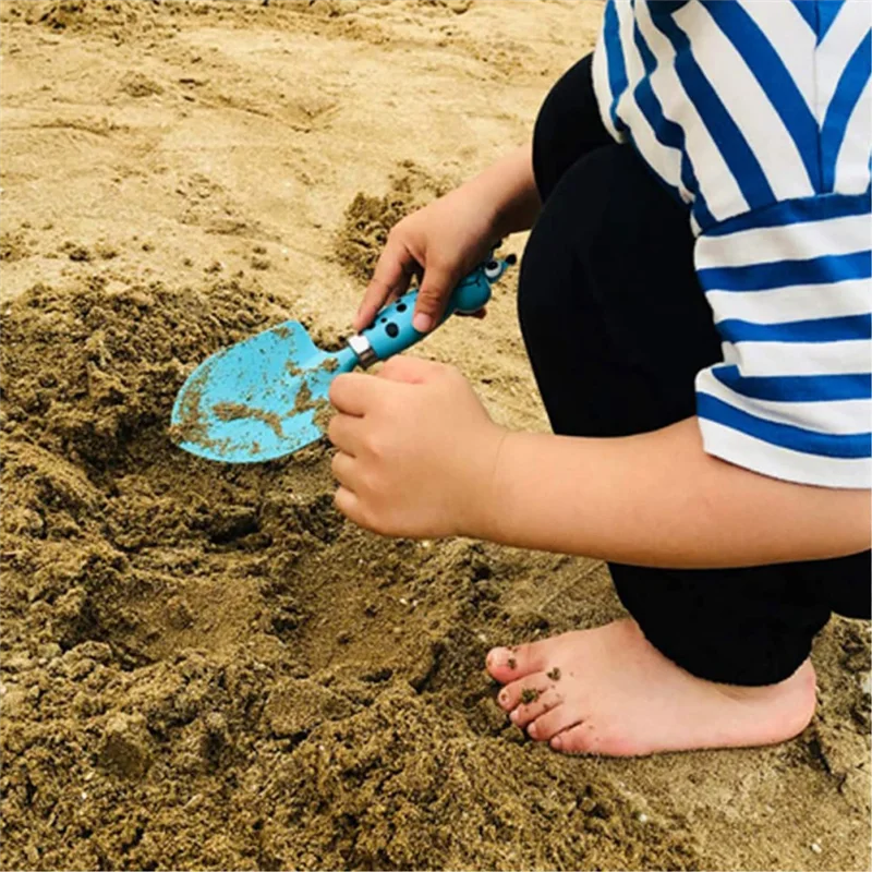 AS96-3PCS Outdoor Play Garden Graafgereedschap Strandbenodigdheden Kinderpak Multifunctionele ijzeren zandschep