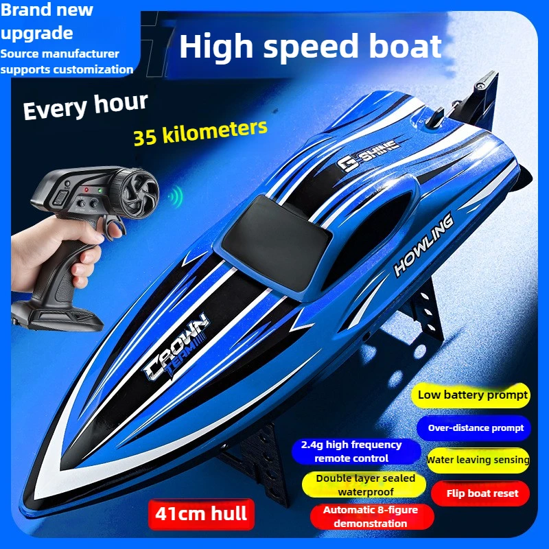 

Kawaii Toy Car Funny Gift-35km/h High-speed Remote Control Boat,41cm Super High-horsepower Rc Speed Boat,Rc Boats Toys for Kids