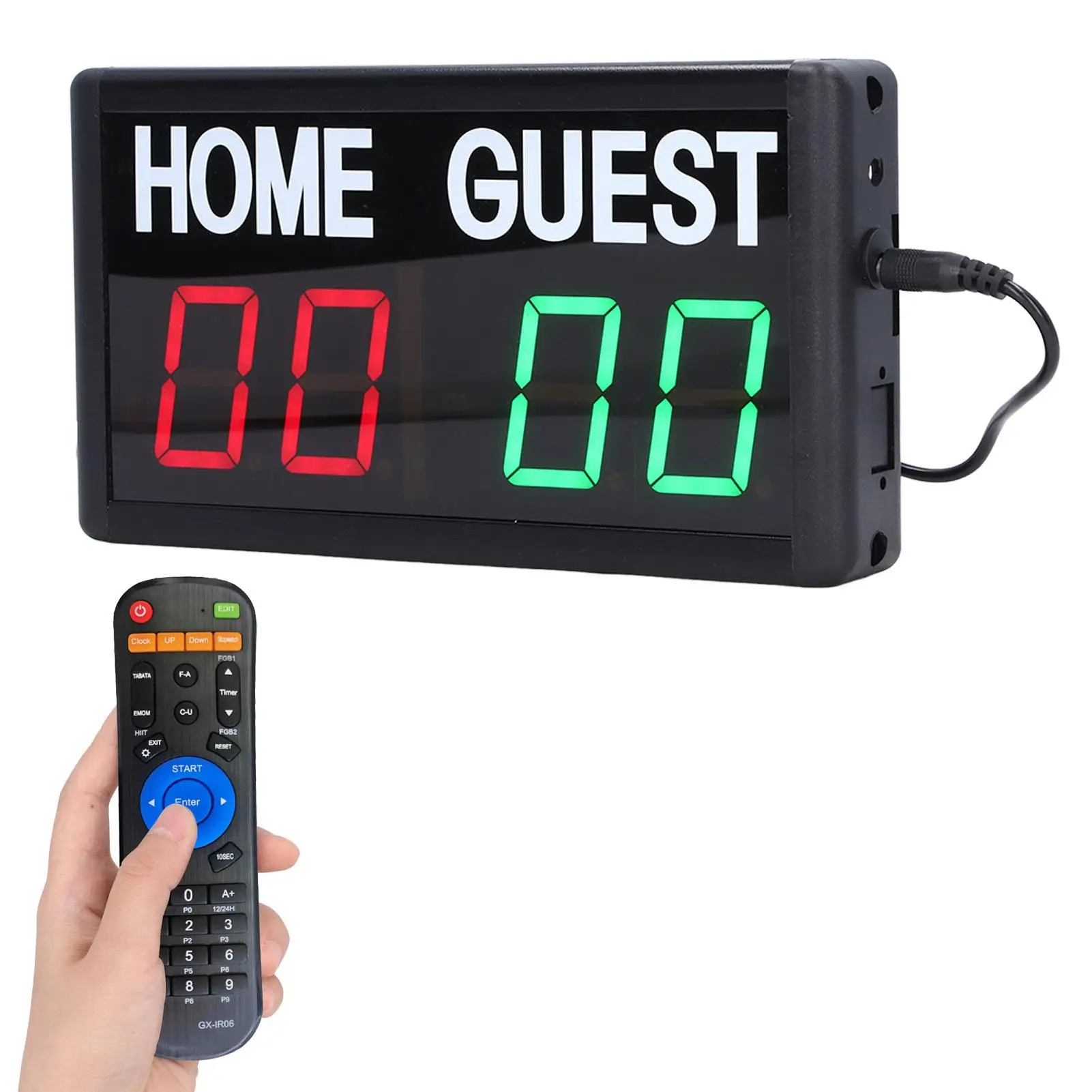 Portable Electronic Scoreboard for football - 100-240V US Plug - Ideal for Sports Events