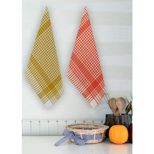 Aksden 8'li Gingham Drying Cloth & German Napkins