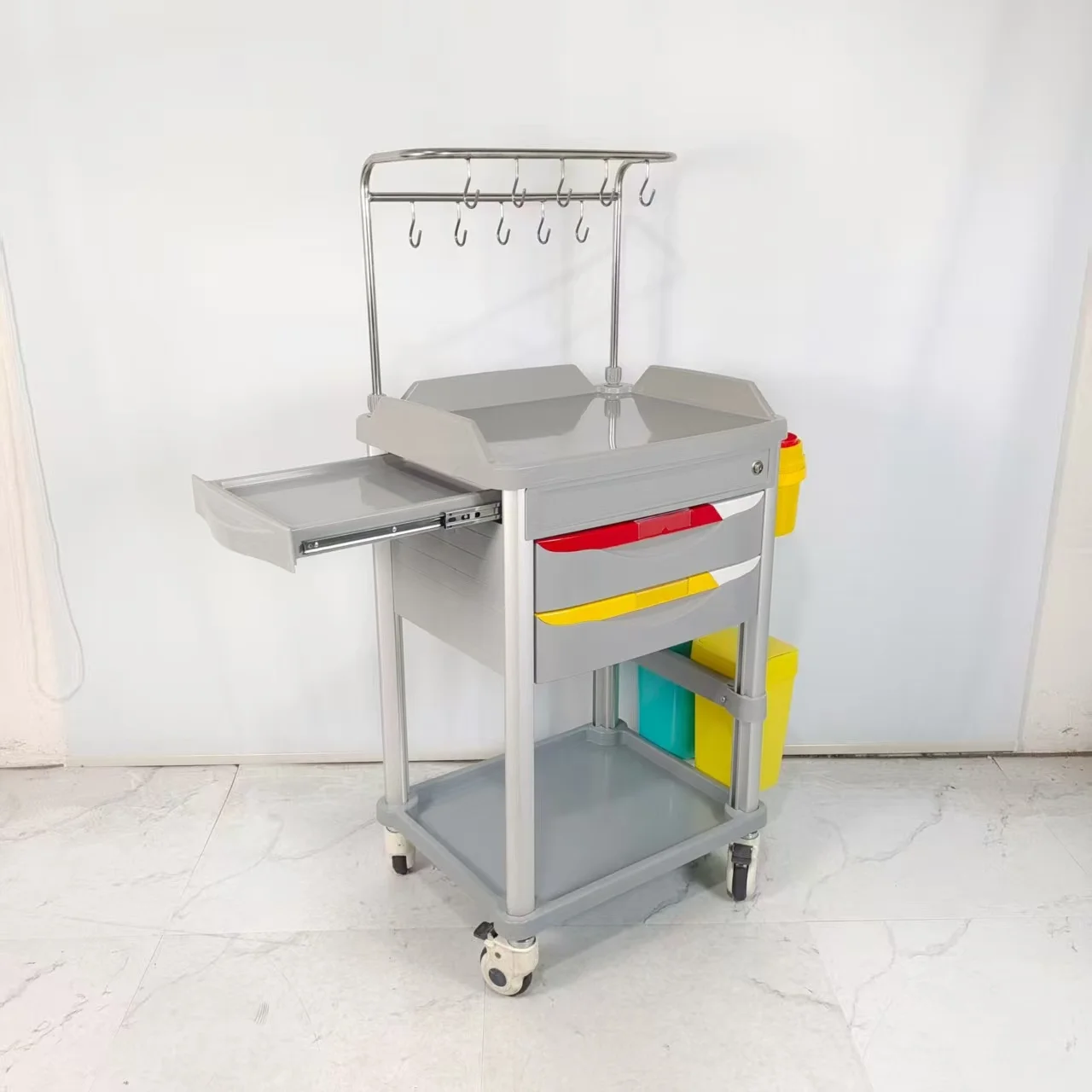 Emergency Nursing Trolley For Hospitals And Clinics Medical Cart Furniture