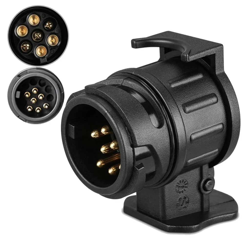 13 To 7 Pin Plug Trailer Adapter Caravan Connector 12V Towbar Towing Durable Waterproof Plugs Socket Wiring Protect Connections