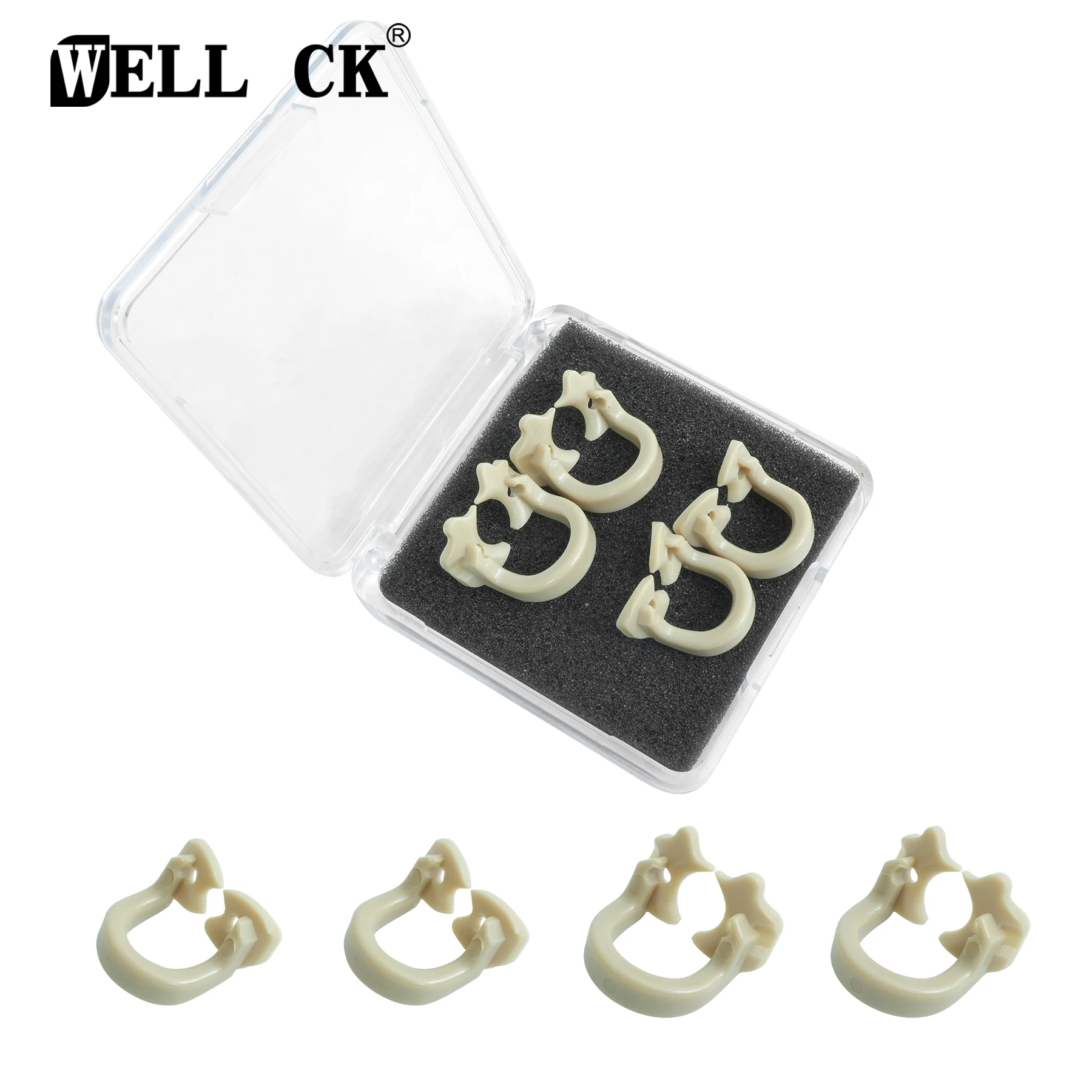 Dental Rubber Dam Clamp Barrier Clip Resin Material Separator Ring Deciduous Teeth Clamp Dentist Tools Small and Large