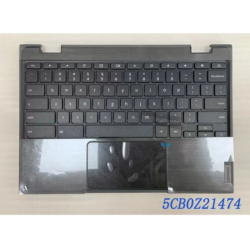 

New For Lenovo 100e Chromebook 2nd Gen AST 82CD Upper Case w/US Keyboard TP 5CB0Z21474