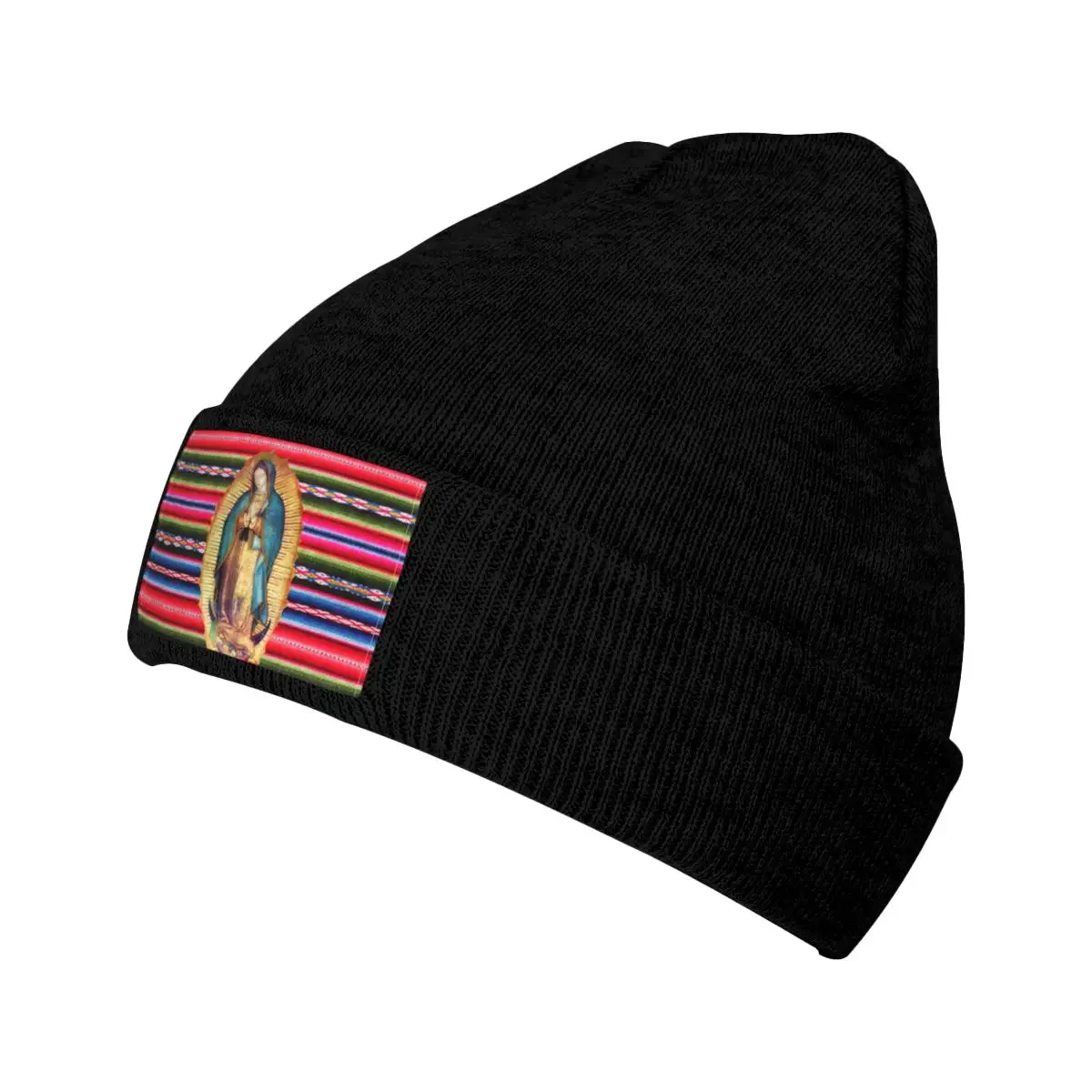 Our Lady Of Guadalupe Skullies Beanies Caps Hip Hop Winter Warm Knitted Hats Adult Unisex Virgin Mary Catholic Bonnet 