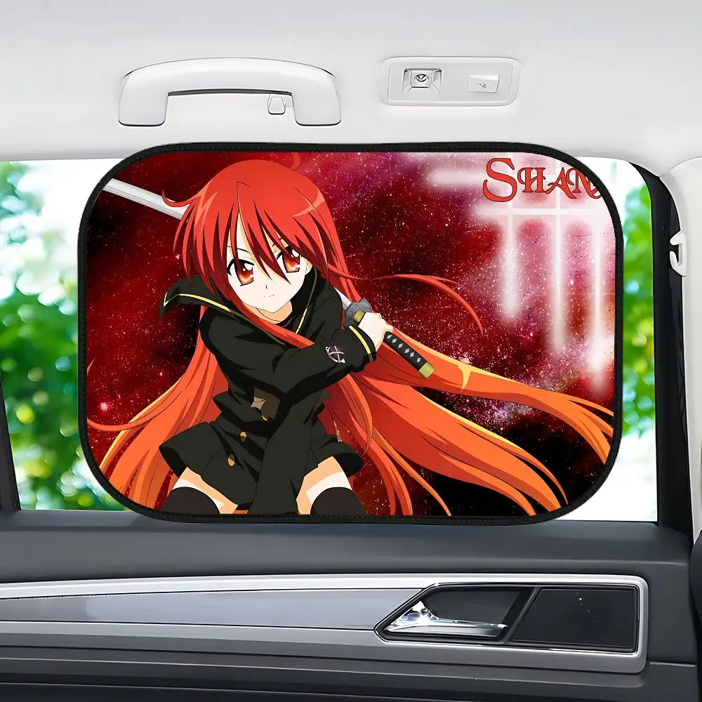 S-Shakugan No S-Shana 1-Pack نافذة السيارة الجانبية ظلة العزل الحراري امتصاص ثابت سيارة حاجز الشمس سائق الظل الداخلي
