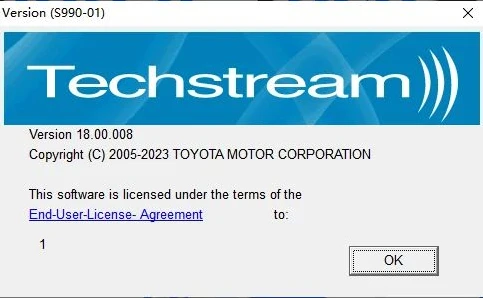 Toyota OTC 자동 스캐너 TIS Techstream, MINI-VCI J2534 OBD2 인터페이스용, V18.00.008, 활성 코드, MINI VCI 호환