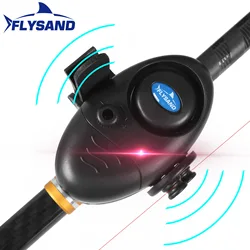 FLYSAND Fishing Fish Bite Alarm Electronic Buzzer On Fishing Rod with Loud Siren Daytime Night Indicator With Battery Fishing