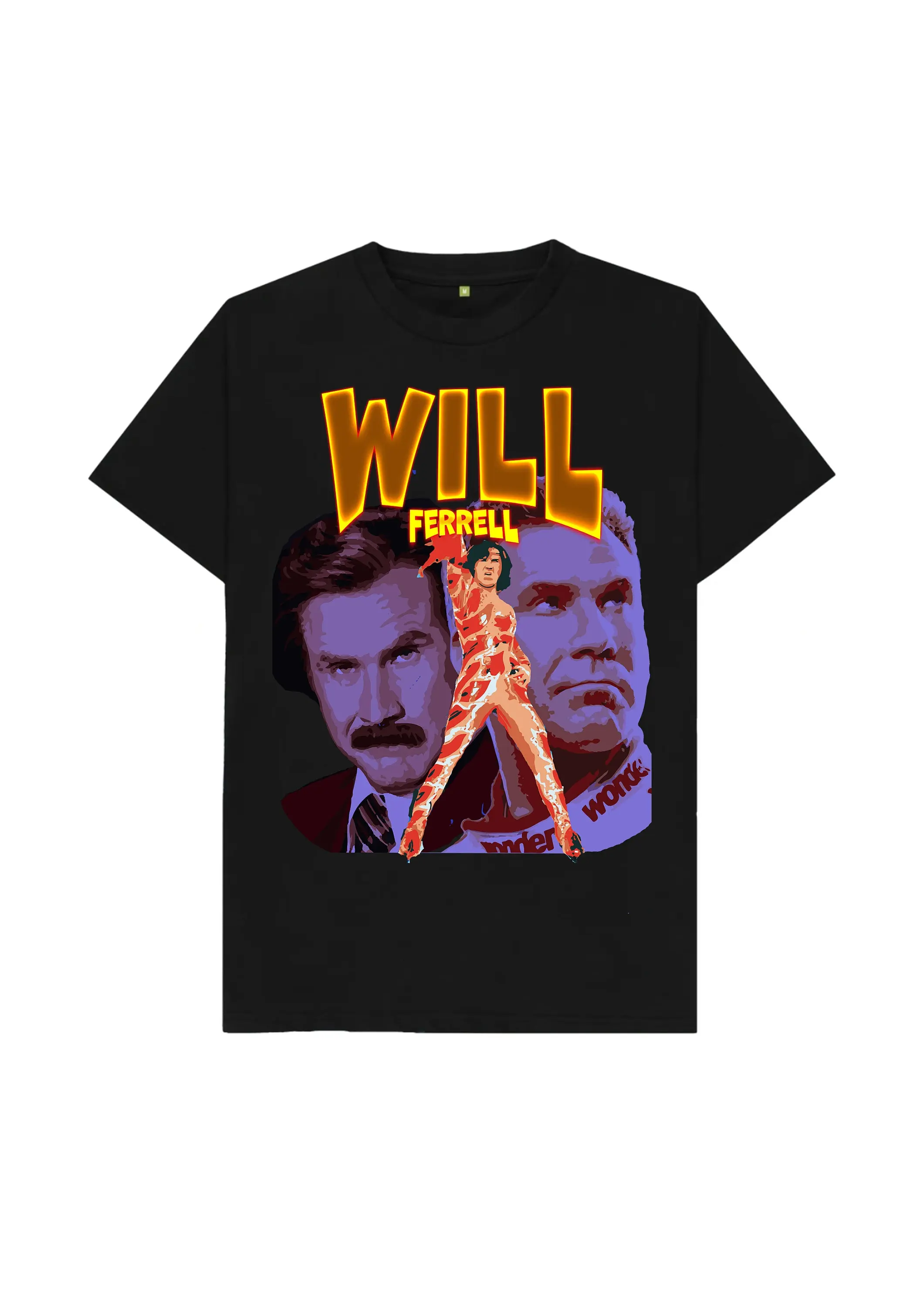 Will Ferrell shirt retro poster tee vintage style t Anchorman Blades of Glory Talladega Nights Step Brothers Comedy