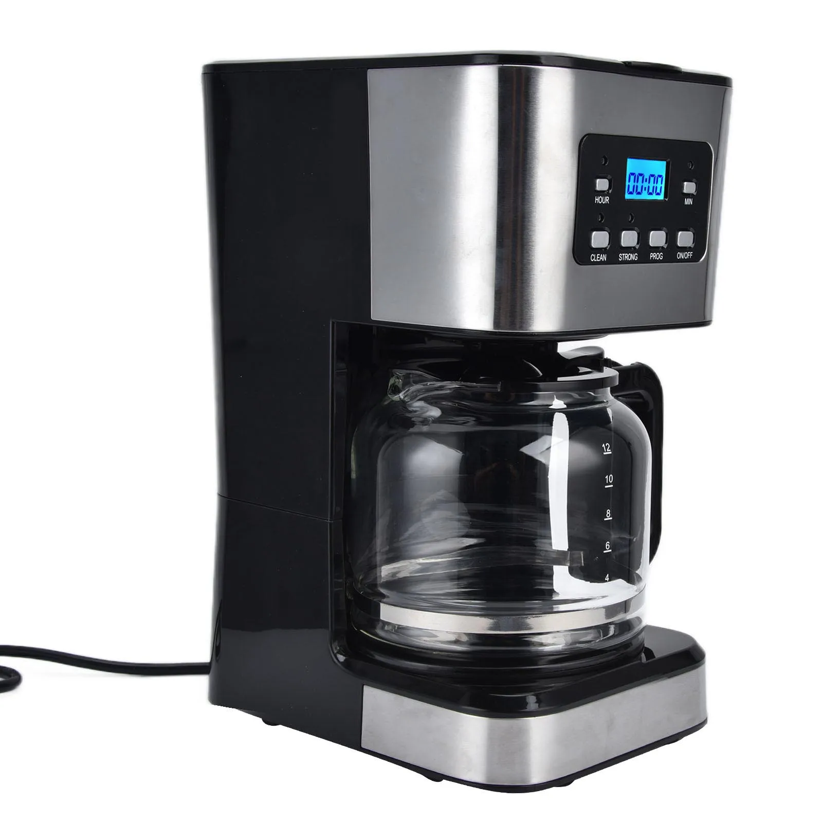 Drip Coffee Maker Timer Automatic Shut Down 1.5L Coffee Maker EU Plug 220-240V with Kettle for Coffee Lover for Cafe for Family