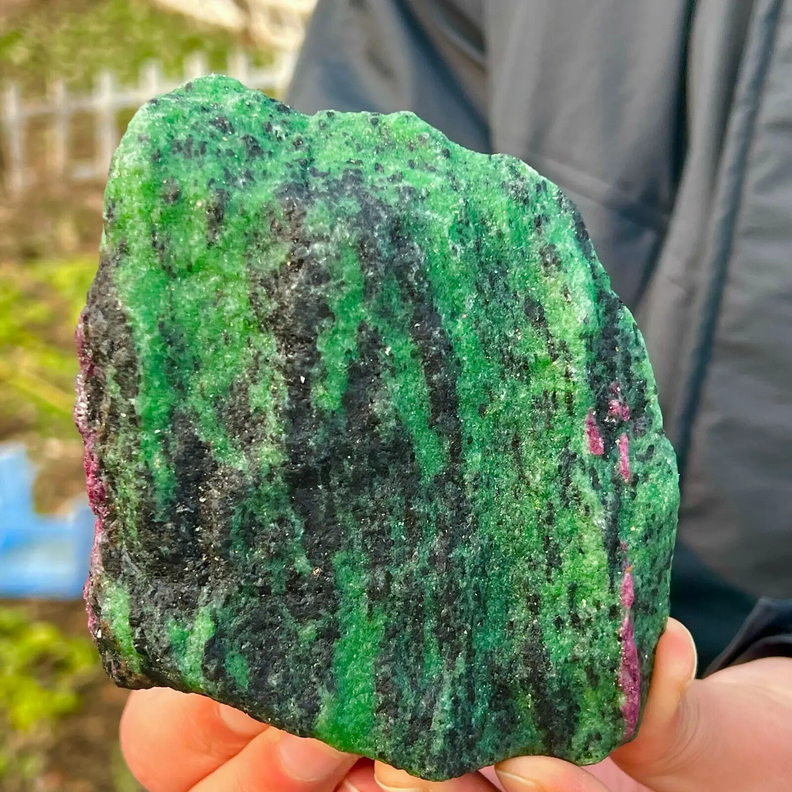 Beautiful Natural Ruby Zoisite Crystal Reiki Healing