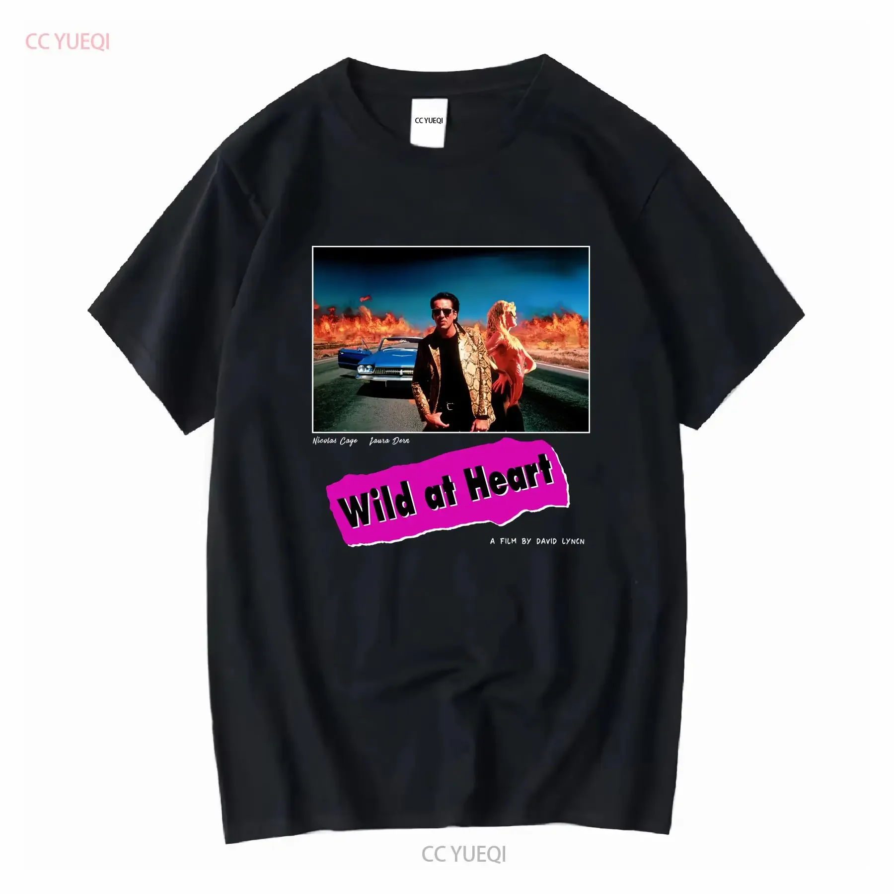 Wild At Heart Movie T Shirt for David Lynch Fans Art House Cult Classic Films Nicolas Cage Vintage 2 vintage Washed Breathable