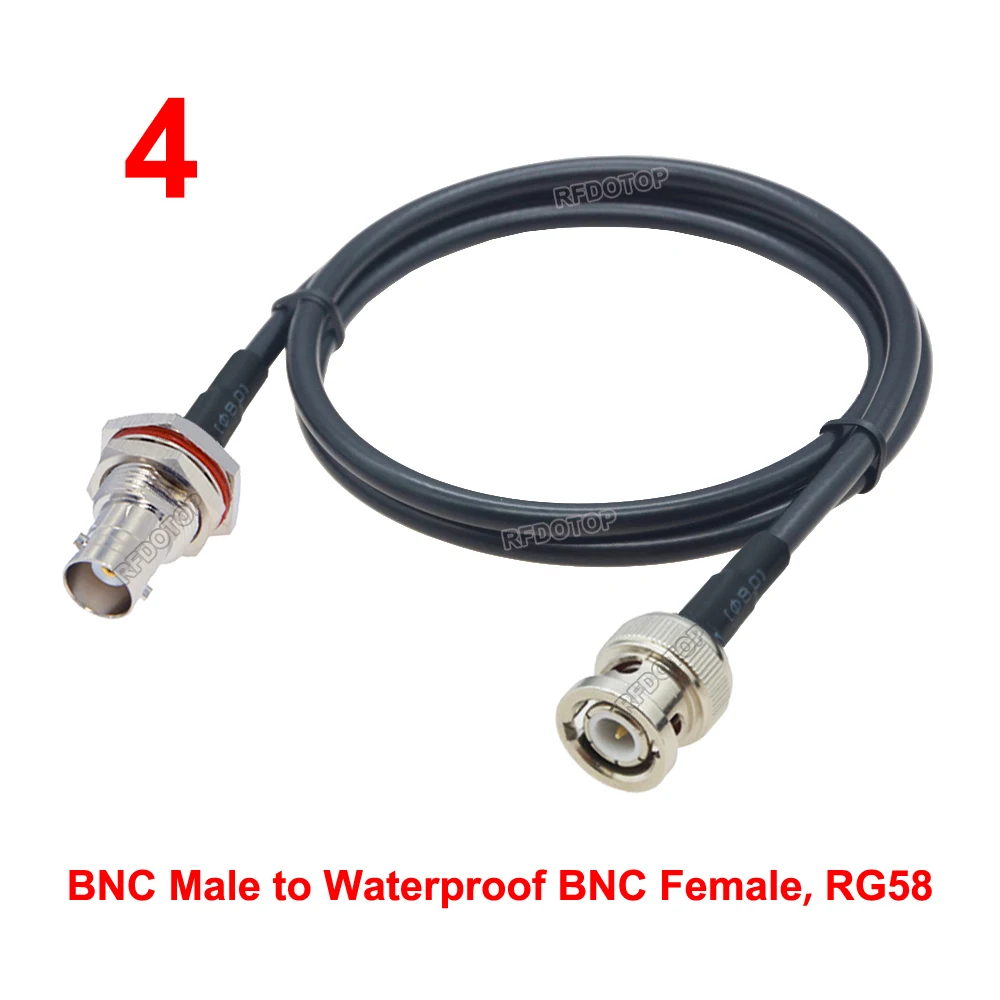 Q9 BNC to BNC Male Female Connector Crimp 50Ω RG58 Coax Cable Extension Pigtail 10CM-18M Q9-BNC-50-3 Radio Antenna RF Jumper