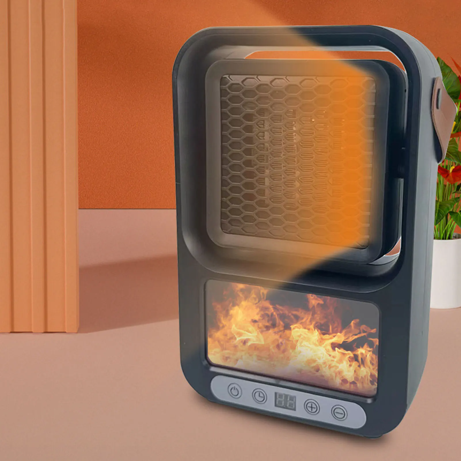 

Мини-нагреватель с дистанционным управлением, электрический портативный тихий офисный стол, обогреватель для небольших помещений, дома, спальни, внутреннего использования