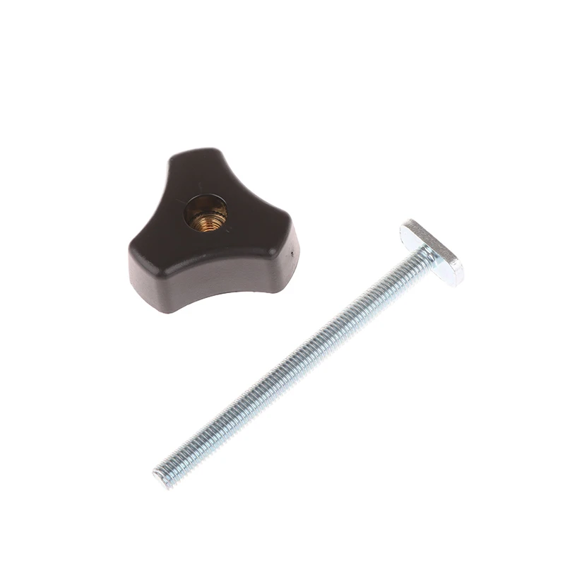 M8 Universal T Track For Woodworking, Double-Cut Profile T Track And T Bolt Knob, Miter Track Sliding Nut T-Slider T Slot