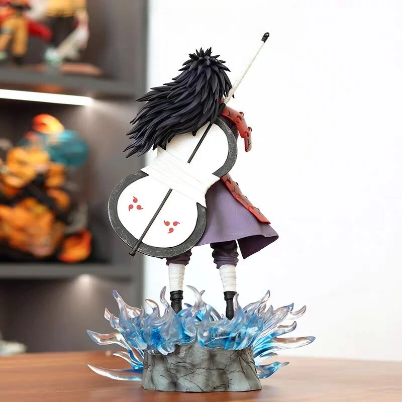 43 cm Naruto Anime Figuur Uchiha Madara Action Kan Glow Figuur Anime Collection Serie Desktop Ornamenten Vakantie Cadeau Kind Speelgoed
