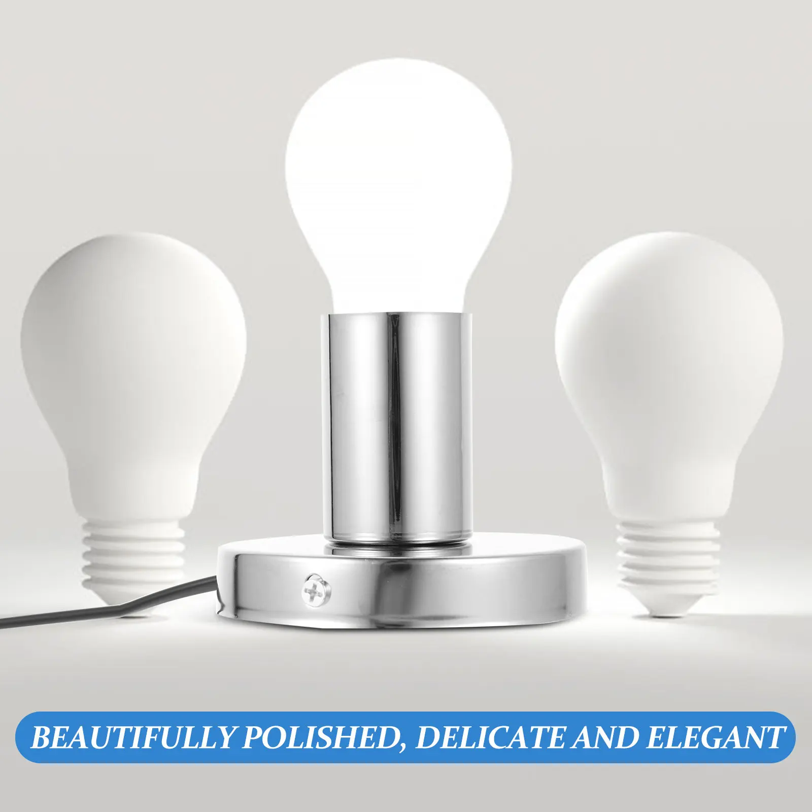 

3Pcs Lamp Base E27 Light Socket Bulb Holder Corded Light Socket Replacement for DIY Lamp Repair Bedroom Living Room