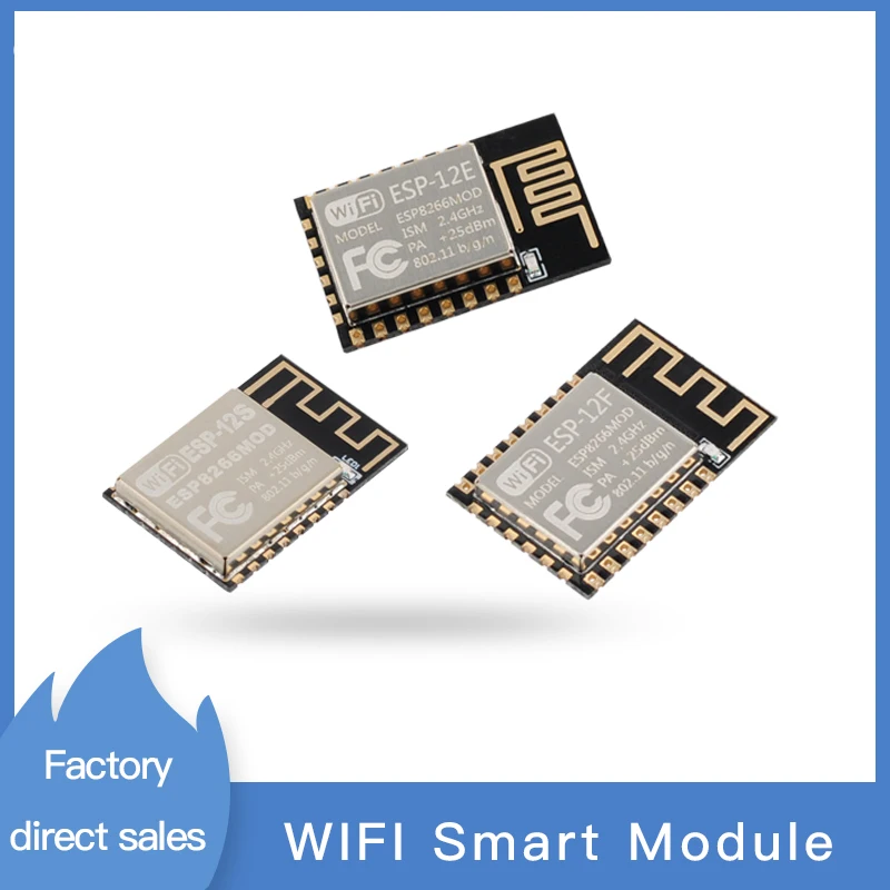 ESP8266 ESP-12E/ESP-12F/ESP-12S WiFi Serial Module Wireless Transceiver Remote Port Network Development Board AT Firmware