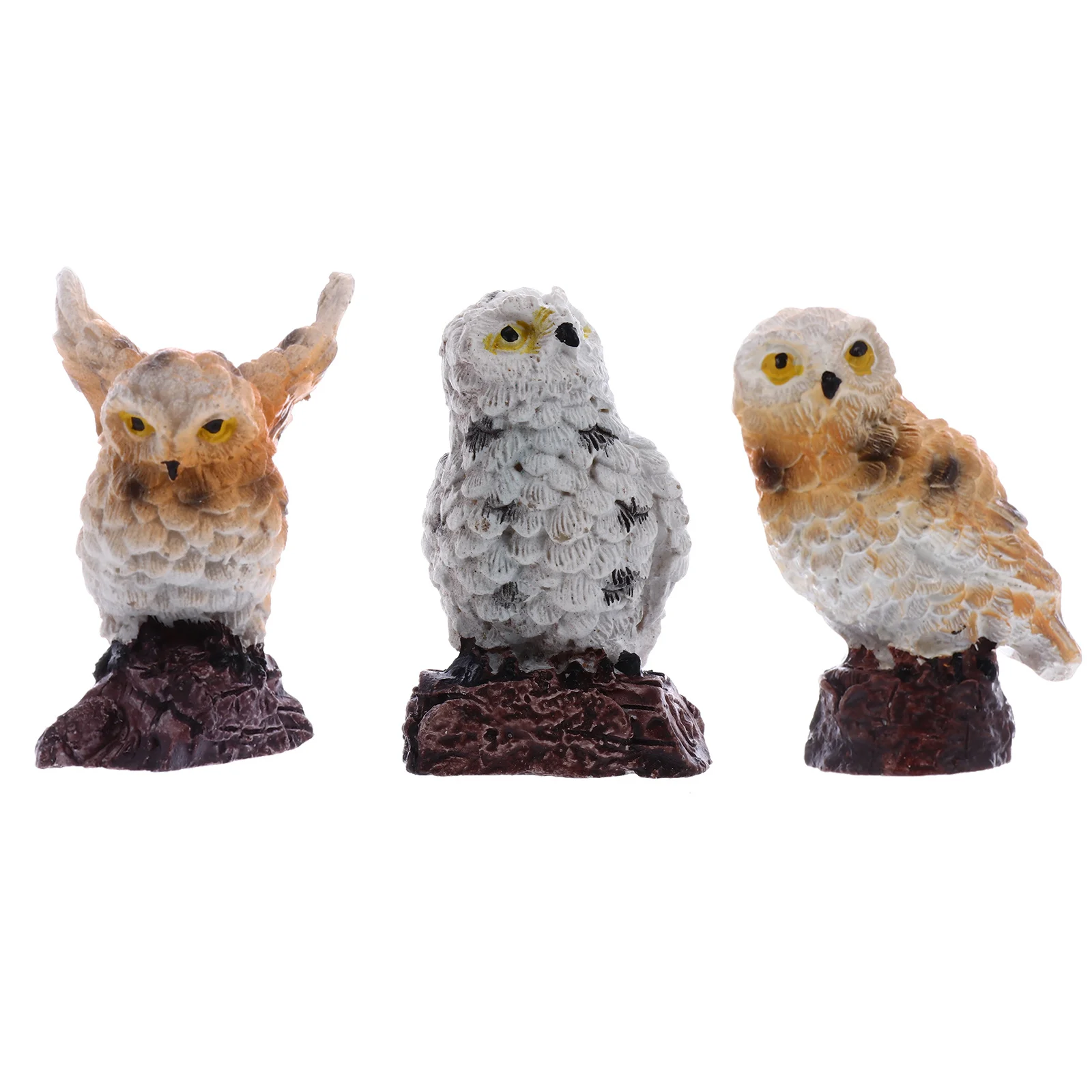 

Owl Miniature Resin Ornament Exquisite Garden Decoration Small Bonsai Accessory Desktop Micro Landscape Supplies
