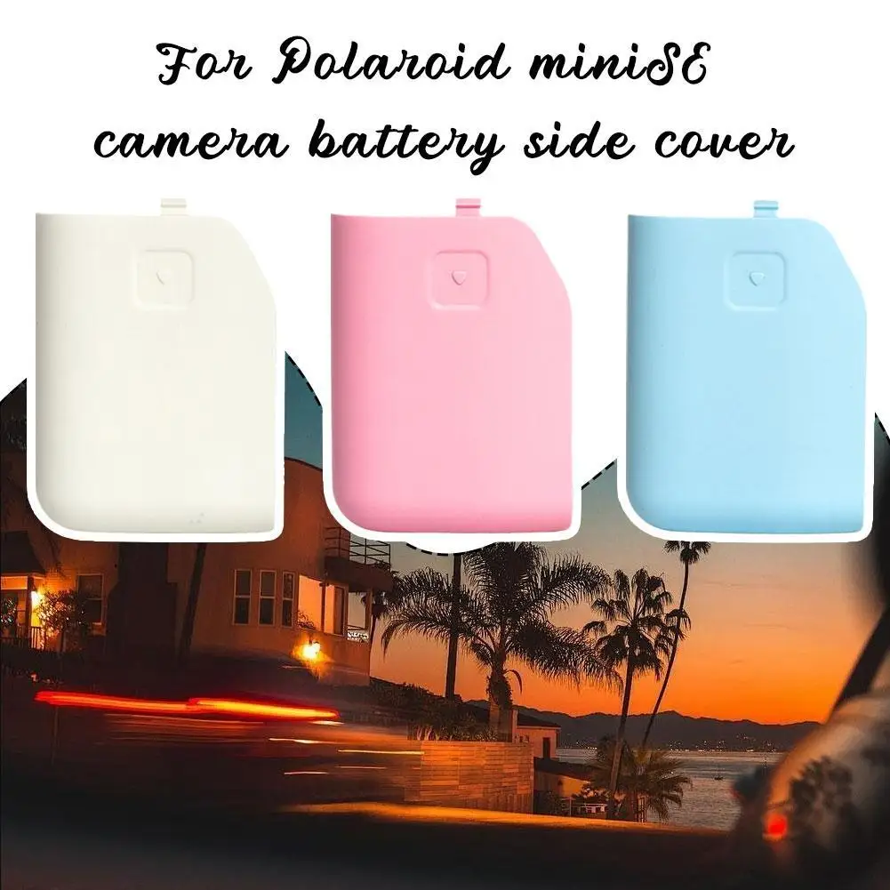 Replacement Battery Side Cover Instant Camera PVC Batteries Side Cap Colorful for Polaroid MiniSE Battery Cover Camera Accessory