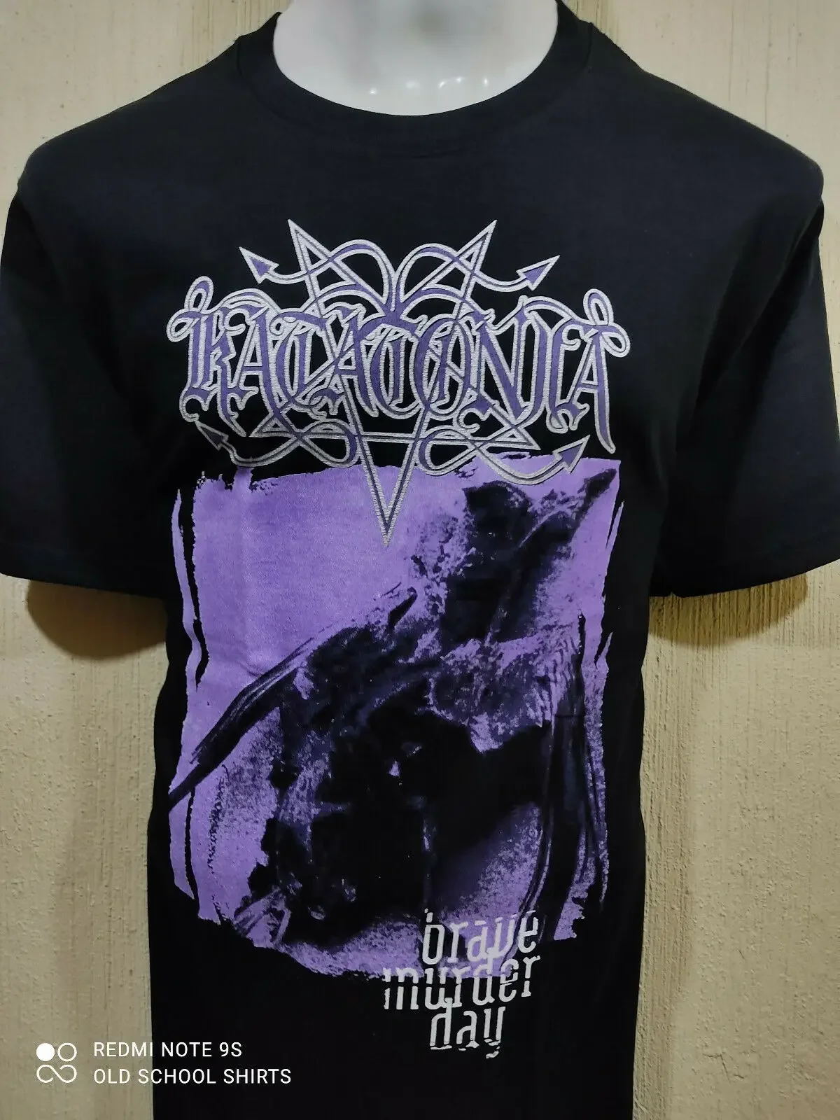 KATATONIA Brave Murder Day PRETO T-SHIRT TAMANHO MÉDIO 100% ALGODÃO MARCA YAZBEK