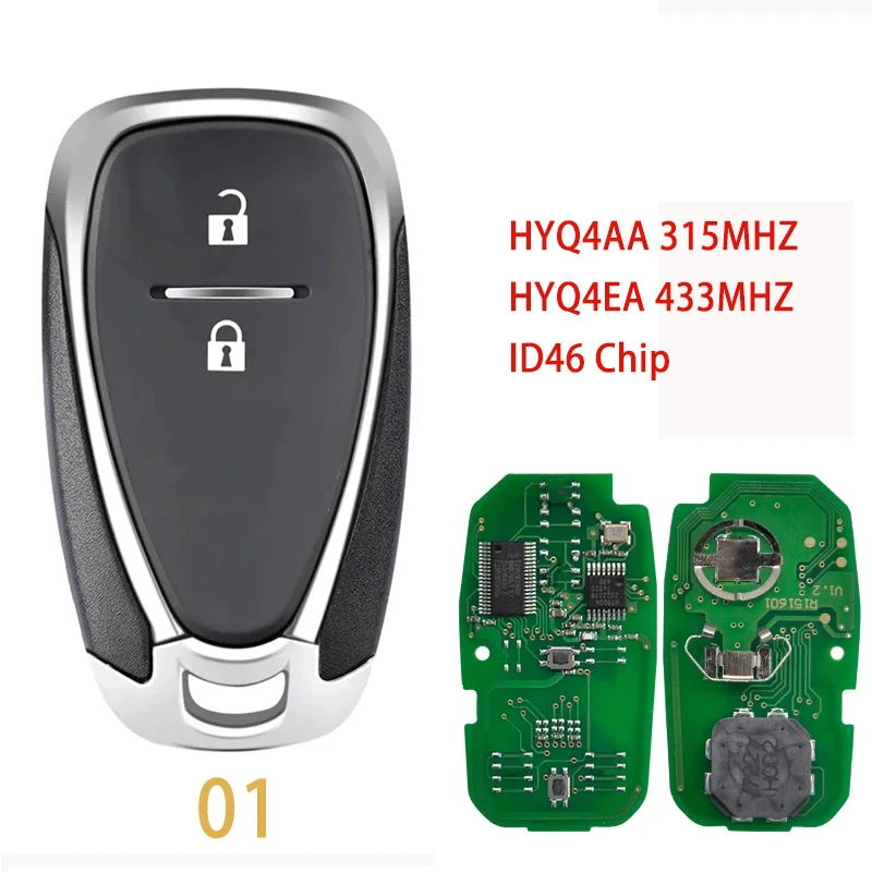 BB Key 315/433MHz HYQ4AA HYQ4EA Remote Key for Chevrolet Camaro Volt Blazer Traverse Camaro Cruze Malibu Sonic Equinox Spark