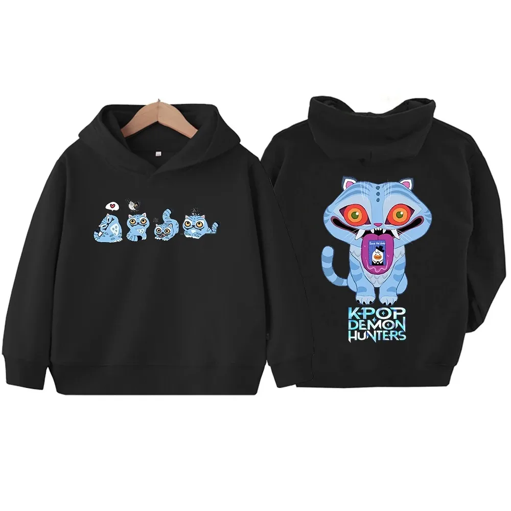 

K-pop аниме Kpop охотник на демонов тигр детская толстовка Harajuku пуловер в стиле хип-хоп топы свитшот подарок
