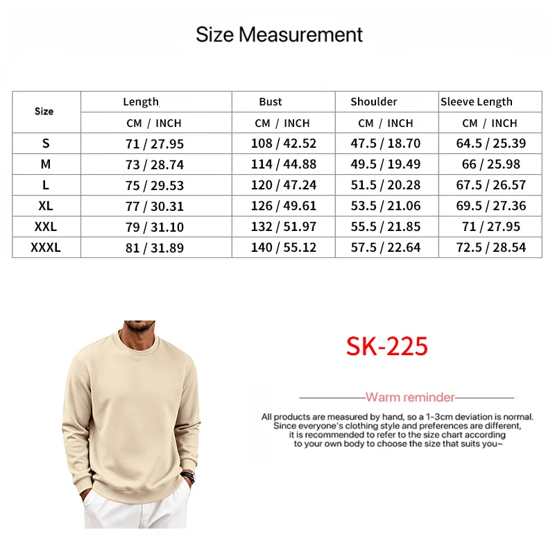 Einteiliger, locker sitzender, klassischer, mit Fleece gefütterter Rundhals-Langarm-Sweatshirt für Herren, warmes, winddichtes, lässiges Winter-Oberteil – Detail 2