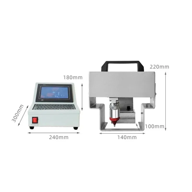 Mini Portable Electric Pneumatic Dot Peen Marking Machine For Nameplate Metal Serial Numbers Engraving Machine