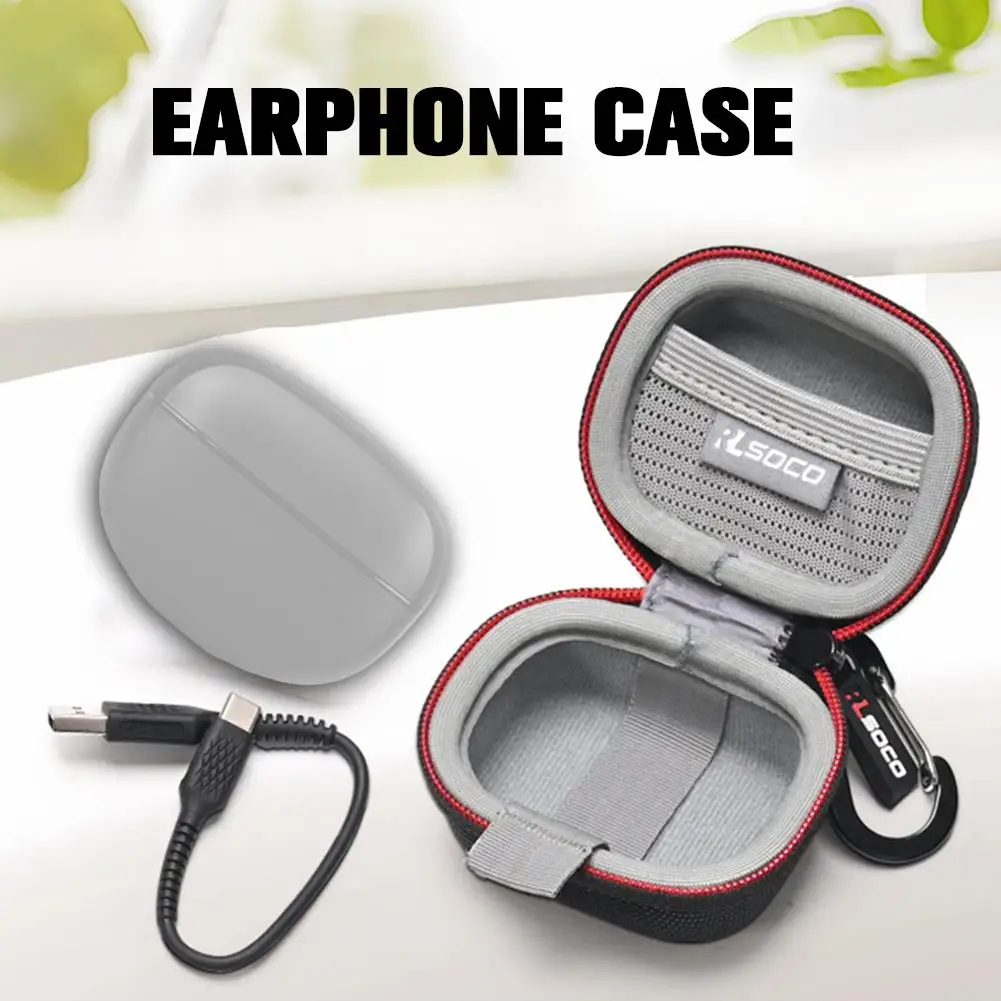 

Portable Storage Case For Bose Ultra Open Ear Earbuds EVA Oxford Cloth Storage Case With Mountain Climbing Buckle Q3F8