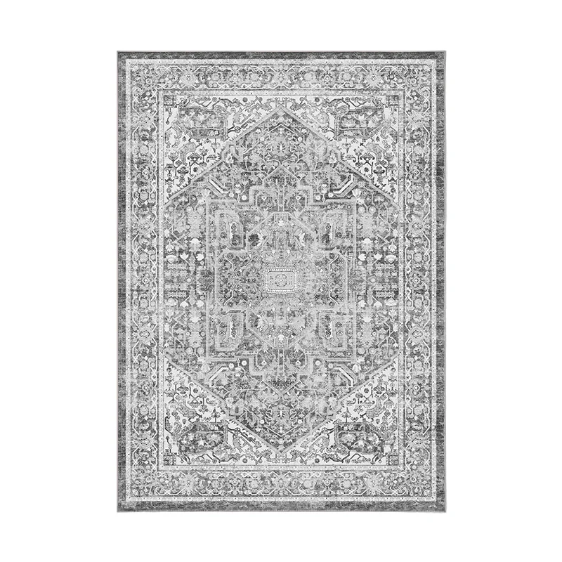 

VIKAMA American-Style Vintage Carpet - Resistant To Dirt, Durable And Easy To Clean Ideal For Living Room And Bedroom Decoration