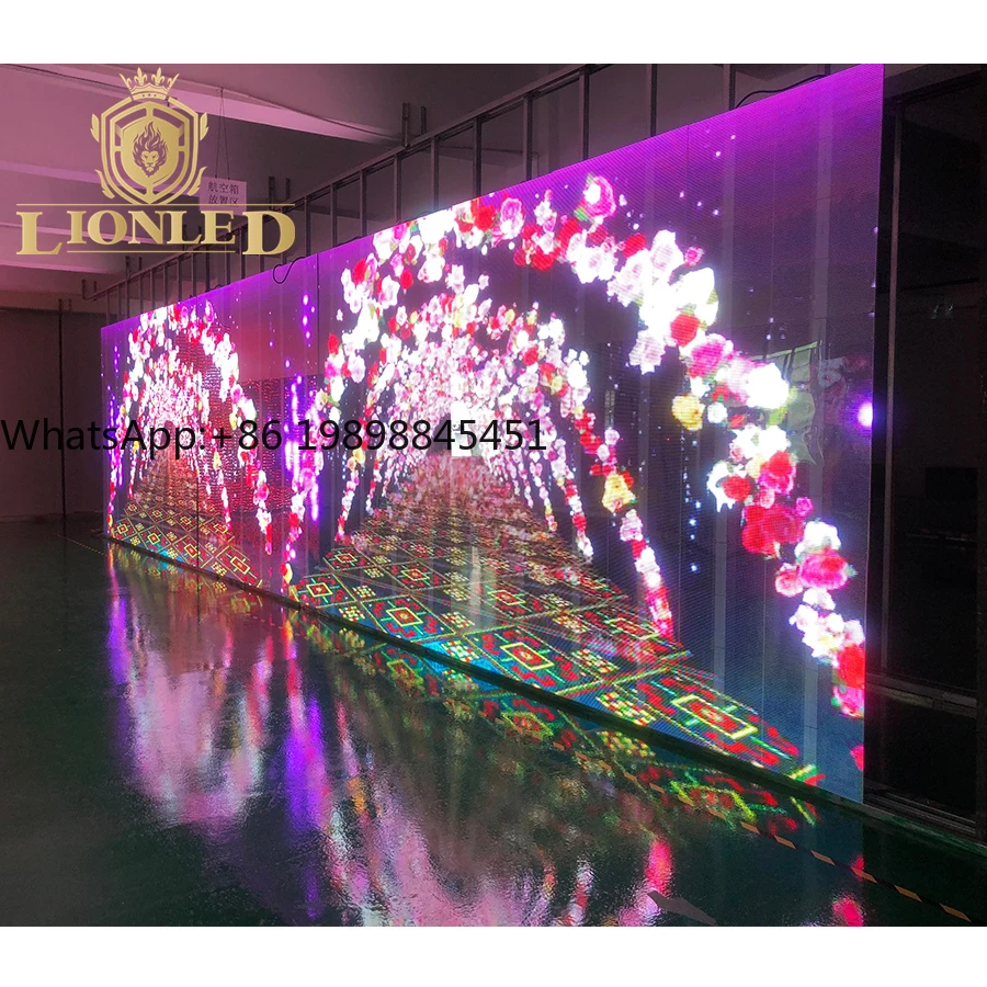 

Transparent LED Display P15.625/31.25 LED Mesh Screen for Outdoor Shopping Mall Elevator Subway Retail Store Advertising