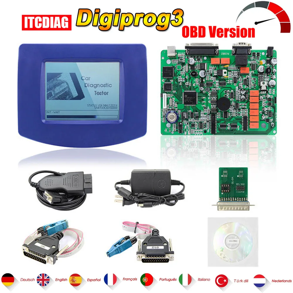 

Digiprog3 Full Set Digiprog 3 With FTDI Chip V4.94 Rollback Programmer Obd Correction Tool Device Mileage Adjustment Tool