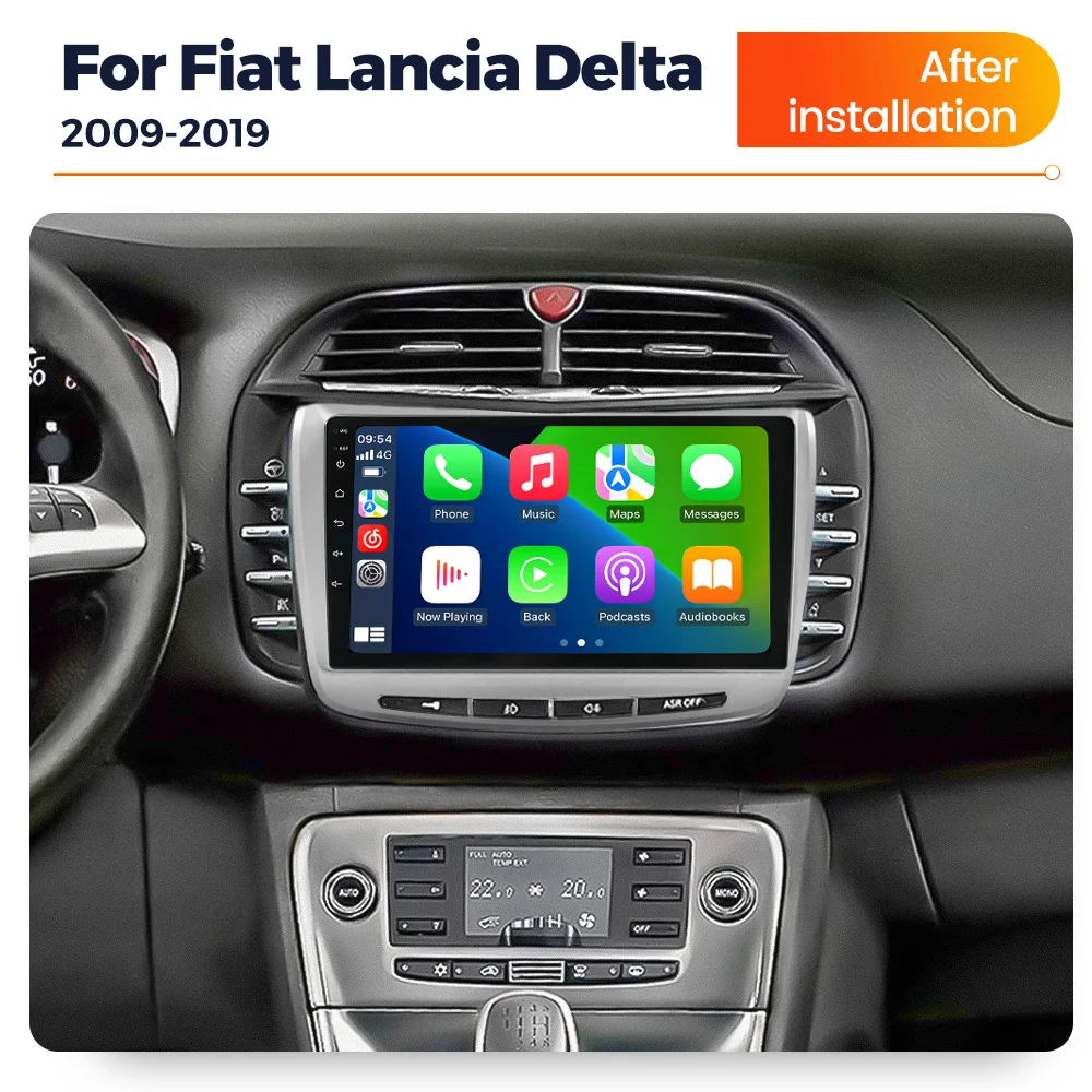 Car Radio Wireless Carplay Android Auto All In One For Lancia Delta 2009-2019 Multimedia Video Player GPS Navigation Autoradio